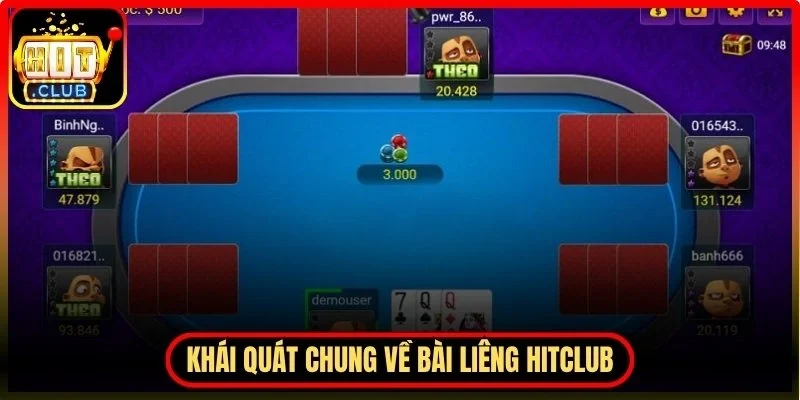 Khái quát chung về bài liêng Hitclub trong hệ thống giải trí