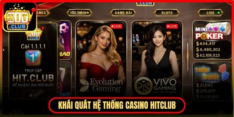Khái quát hệ thống casino Hitclub trực tuyến hiện đại