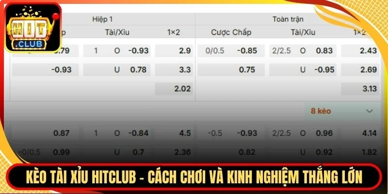 Kèo tài xỉu Hitclub