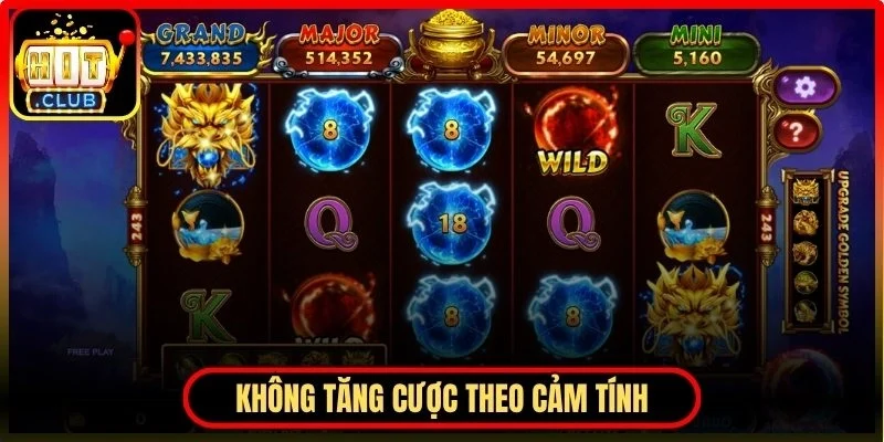 Không tăng cược theo cảm tính