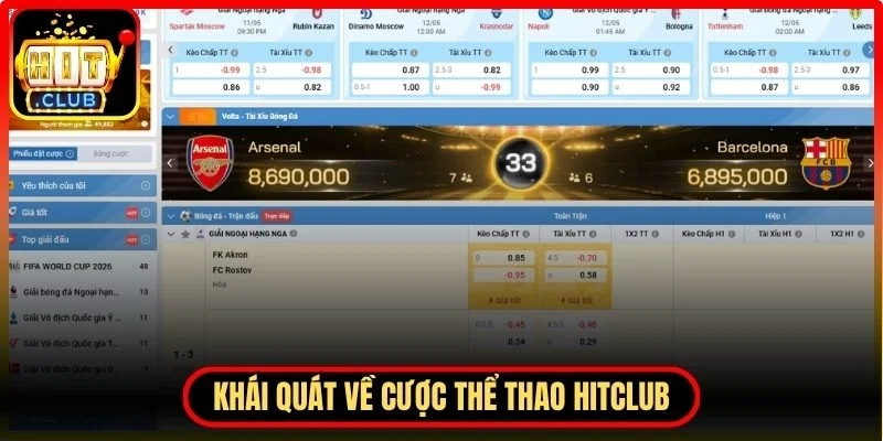 Khái quát về hệ thống cược thể thao Hitclub tại nền tảng
